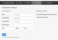 Subscription Page Subscription Page